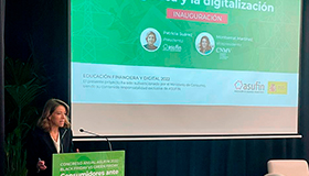 Montserrat Martínez-Parera, en  el Congreso anual ASUFIN 2022