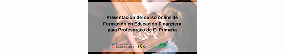 Gloria Caballero, en la presentación del Curso Online de Educación Financiera para Profesorado de Primaria de la Fundación ICO