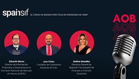 Eduardo Manso, en el podcast sobre el Código de buenas prácticas de inverores, de Spainsif