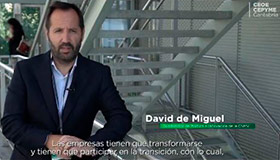 David de Miguel en el evento “ser sostenibles, el reto de las empresas”