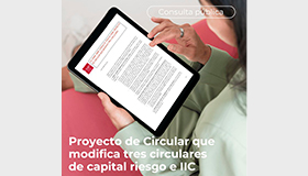 Consulta pública de nuevo proyecto de Circular que modifica otras tres circulares, de capital riesgo e IIC